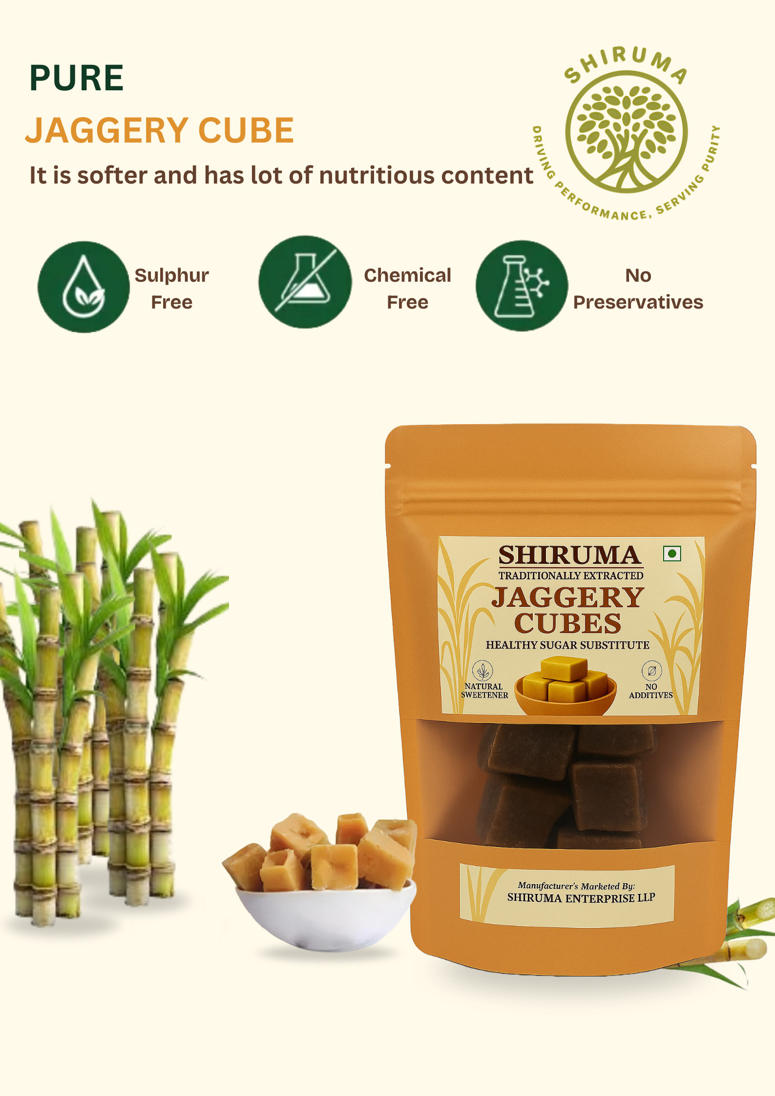 Shiruma FarmPure – Jaggery Cubes