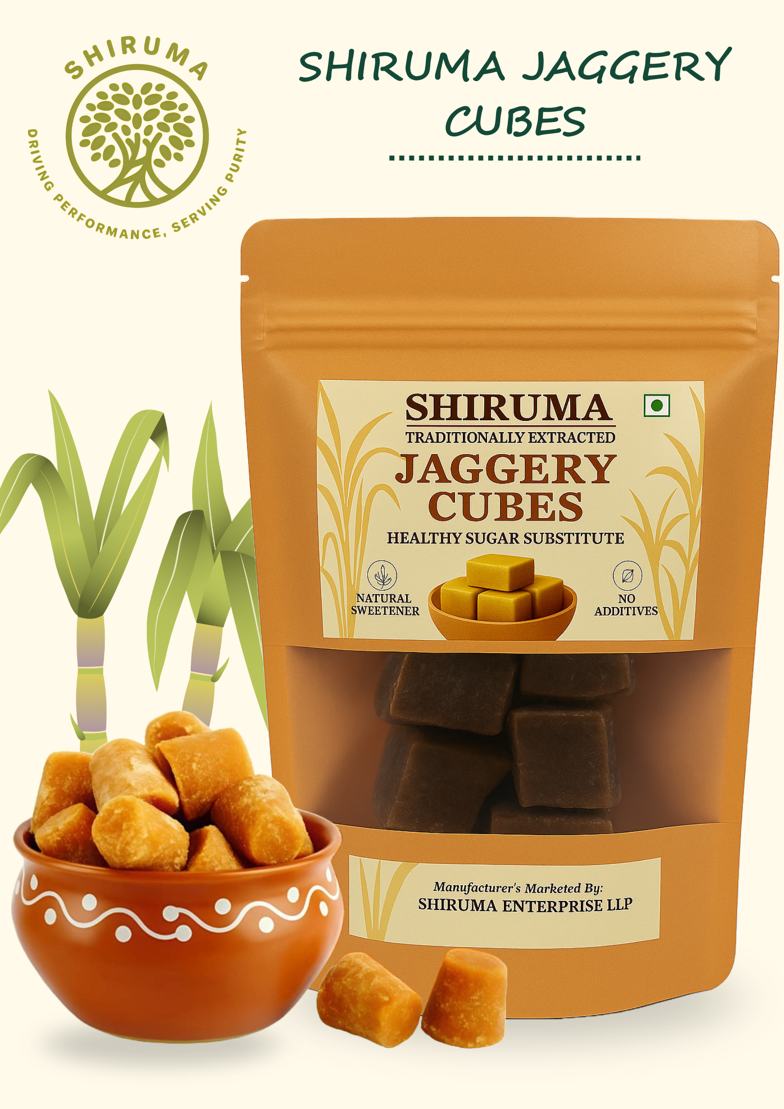 Shiruma FarmPure – Jaggery Cubes