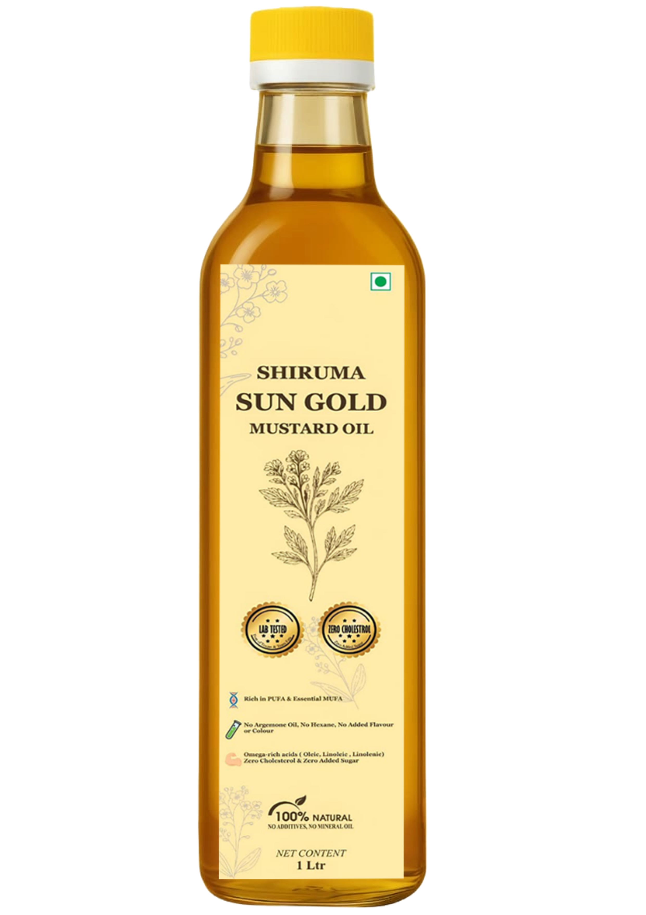 Shiruma FarmPure  SunGold –Mustard Oil