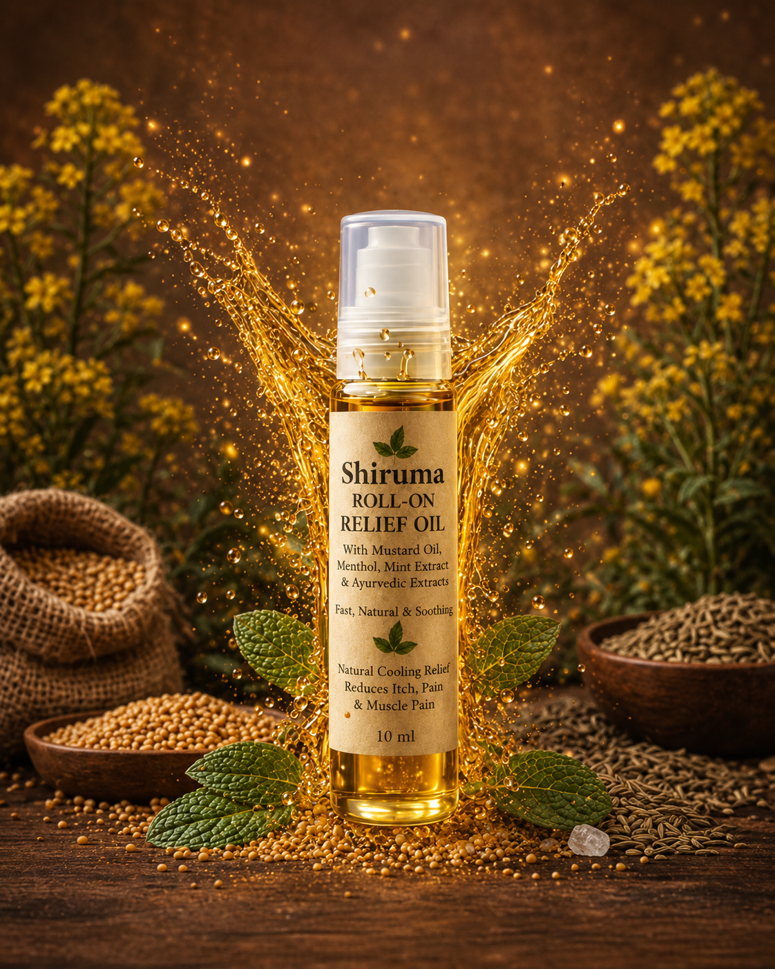 Shiruma Roll on pain Relief oil