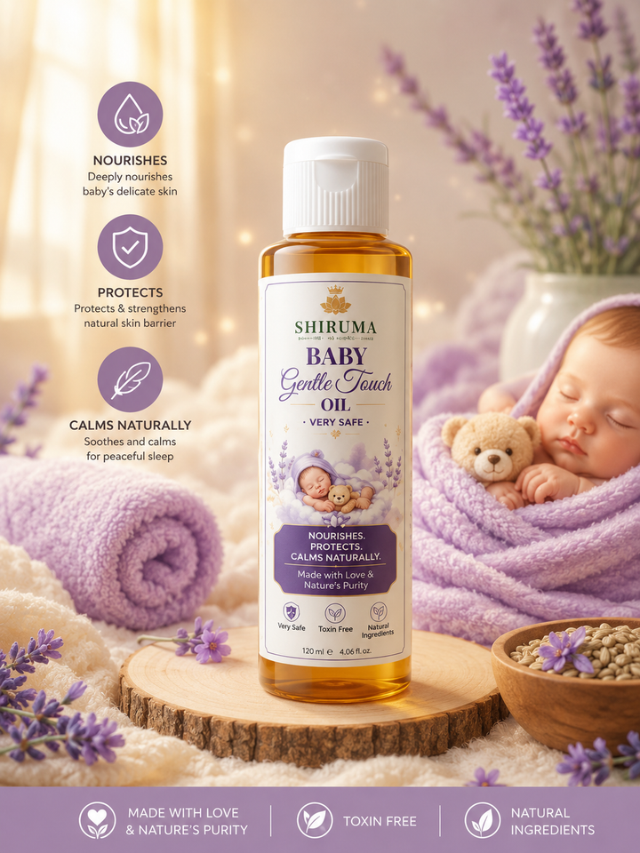 Shiruma Baby Gentle Touch Oil – Nourishes, Protects & Calms Naturally (120ml)