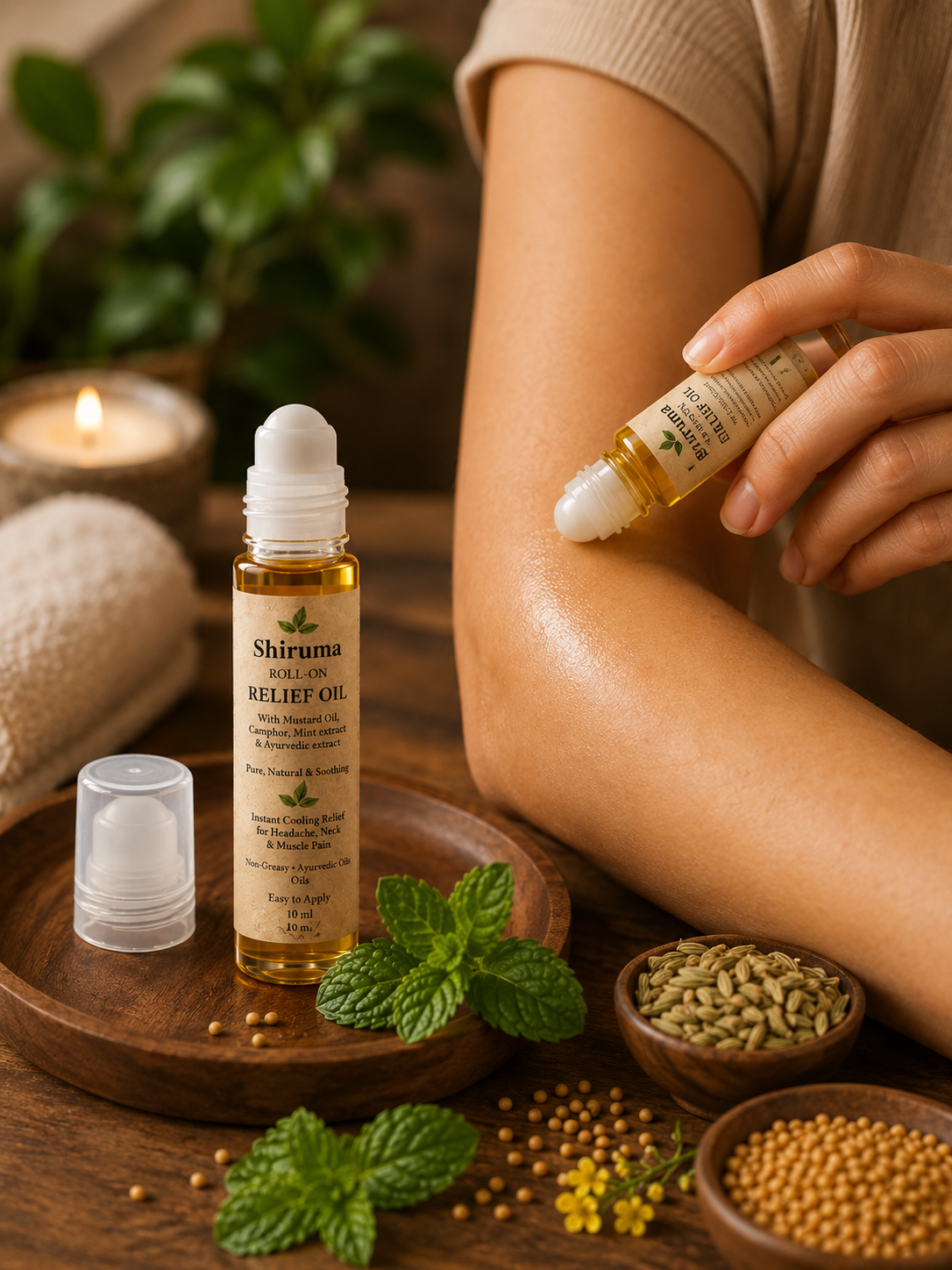 Shiruma Roll on pain Relief oil